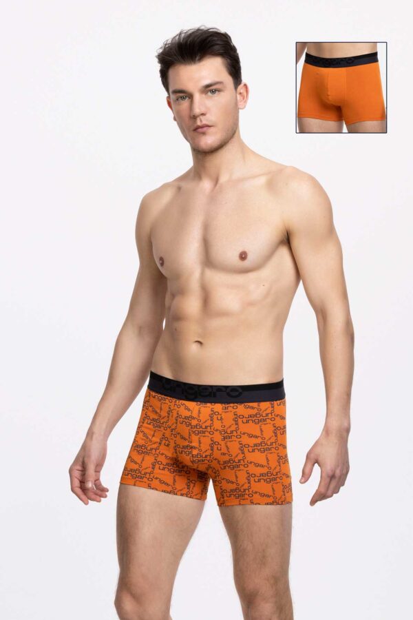 PACK 2 - BOXER MARC ORANGE/PRINT