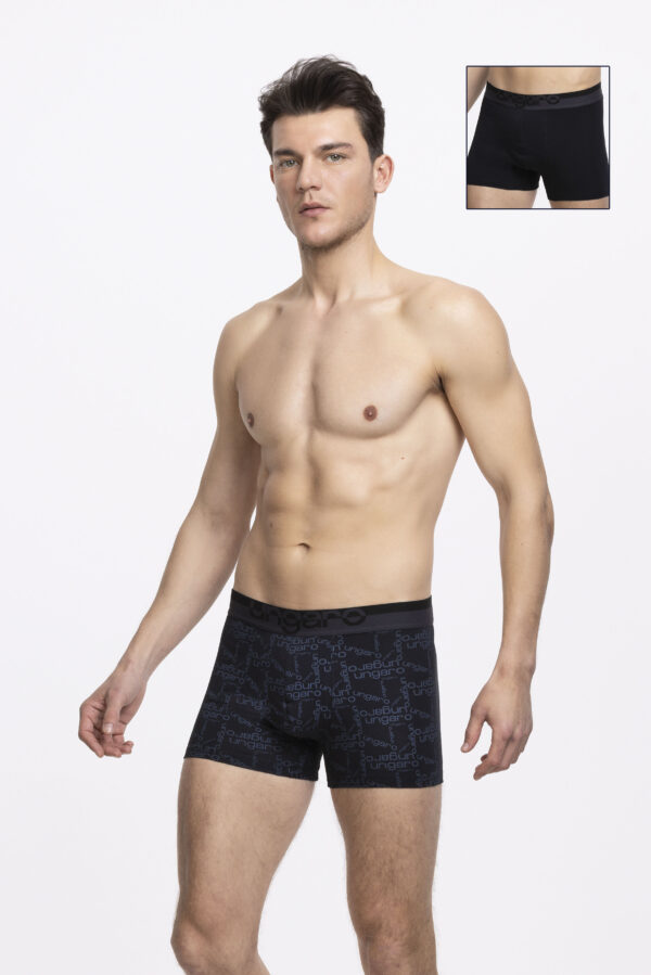 PACK 2 - BOXER MARC BLACK / PRINT