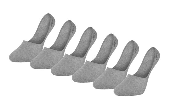PACK 6 INVISIBLE SOCKS UNAGRO GREY