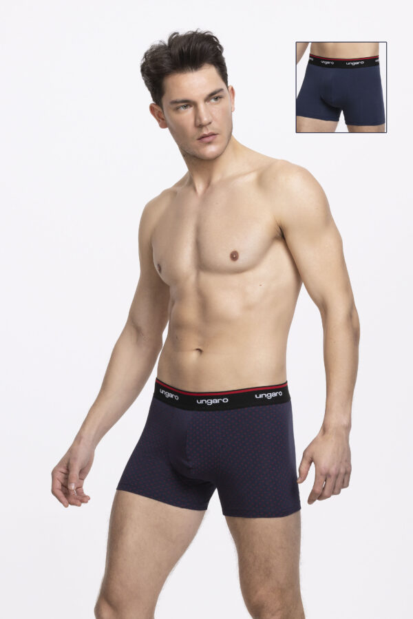 PACK 2 - BOXER GEOMETRIC NAVY/ PRINT